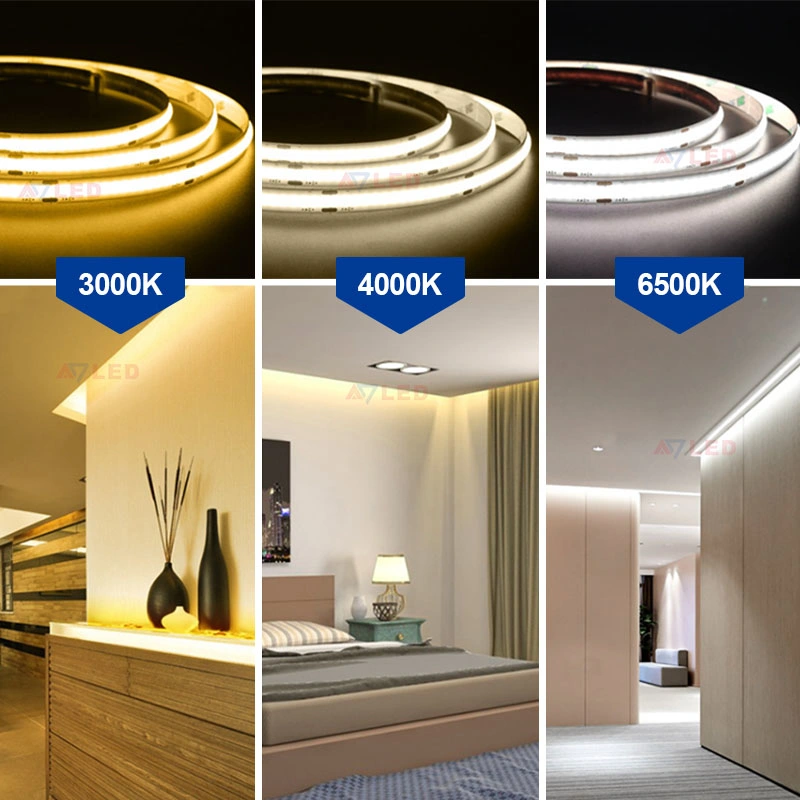 Best Bright Bedroom Under Cabinet 12 24 Volt White Red Green Blue Yellow Cuttable Indoor Exterior Waterproof IP20 IP65 IP67 IP68 Dotless COB LED Strip Light